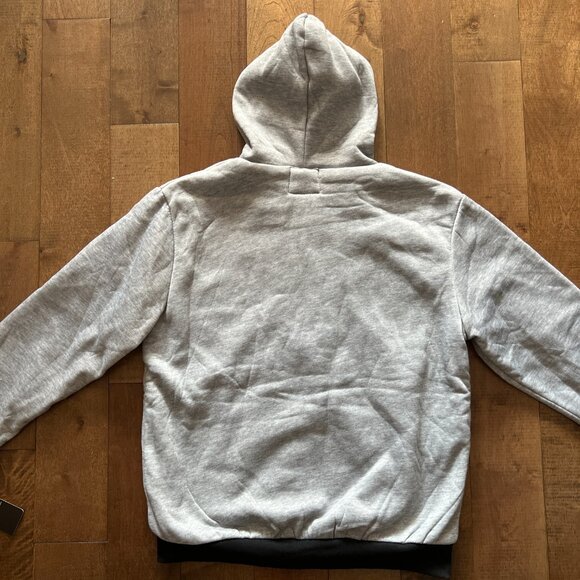 1826 Sports Light Gray Unisex Hooded Full Zip Fleece Sherpa Jacket, Size M - NWT - Picture 10 of 12